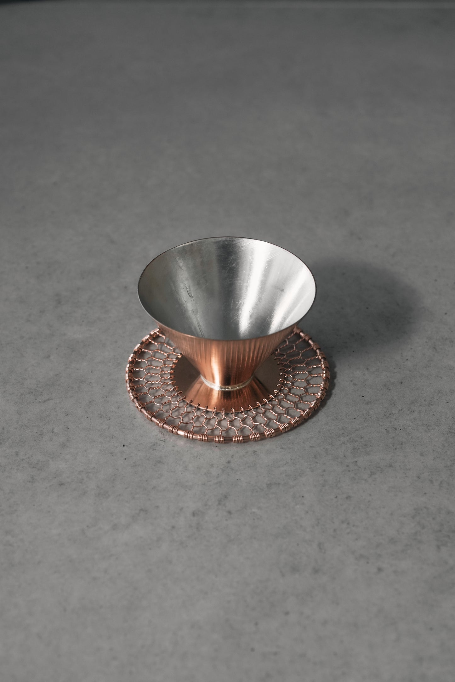 金網つじ / Hand Woven Coffee Dripper Copper