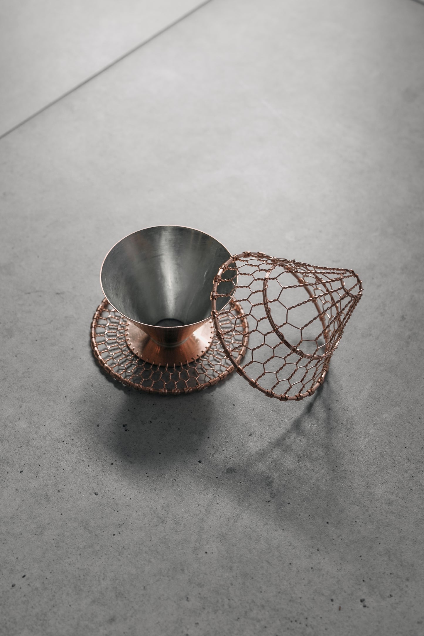 金網つじ / Hand Woven Coffee Dripper Copper