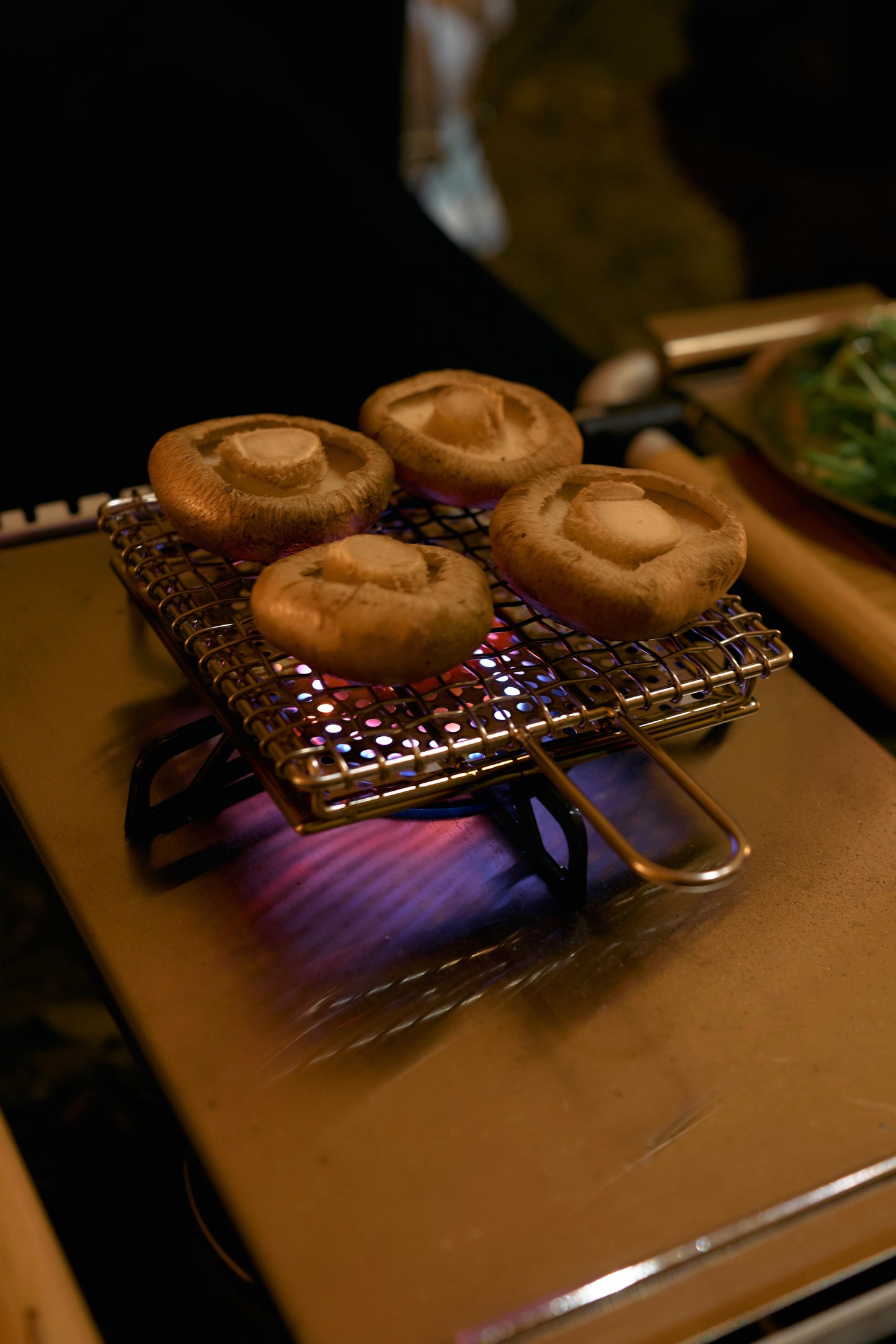 金網つじ / Ceramic Grill with Handled Tray