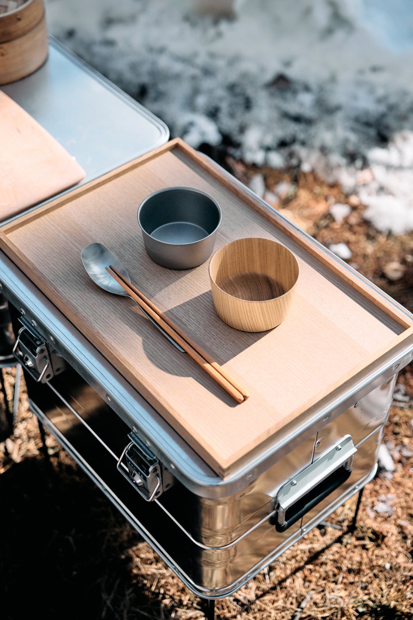 Wanderout / Universal Wood Tray Medium - Black