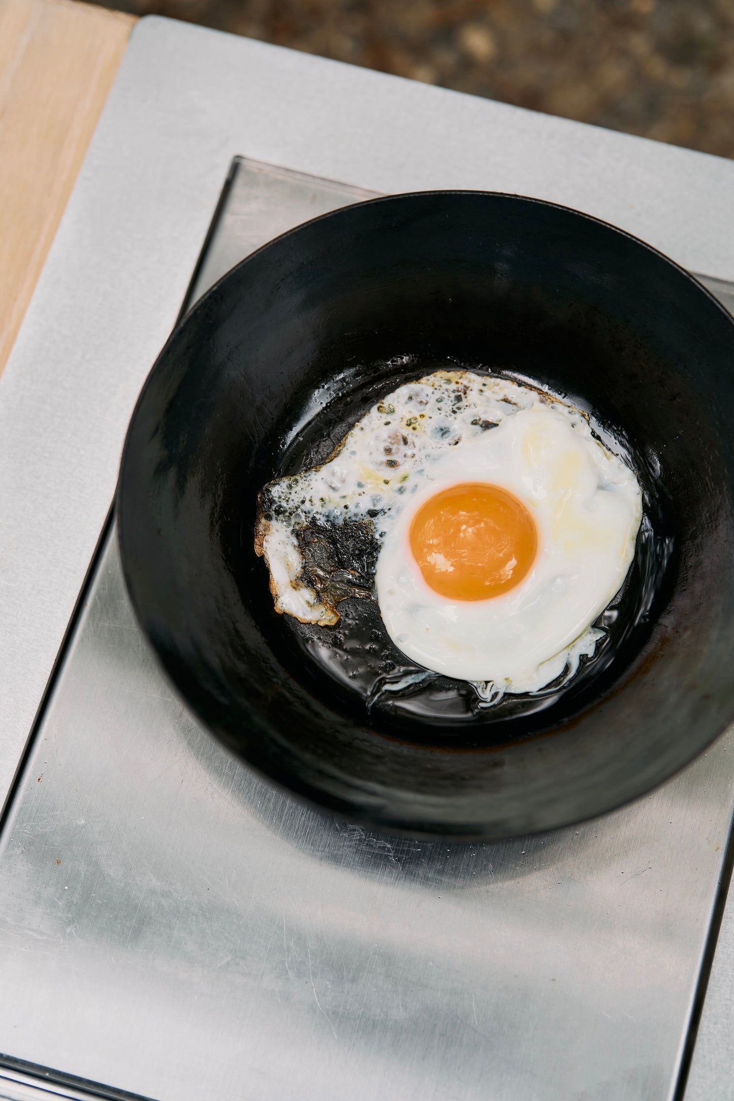 Wanderout / Hammered Iron Deep Frying Pan 22cm