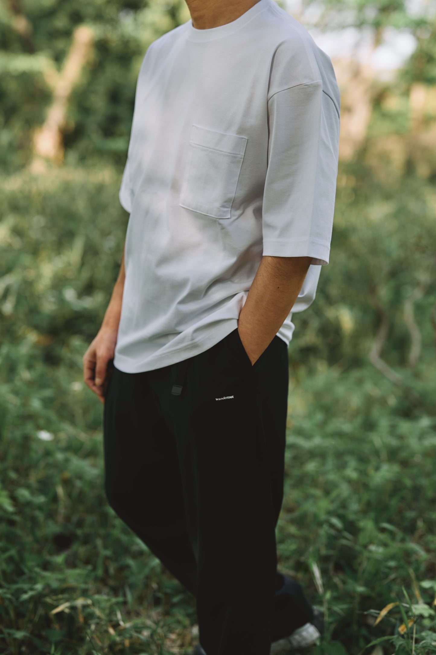 Wanderout / Summer Wool Easy Pants - Black