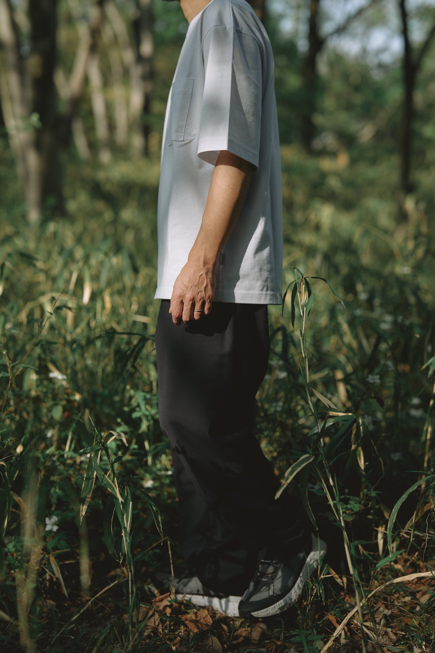 Wanderout / Pocket T-Shirt - White