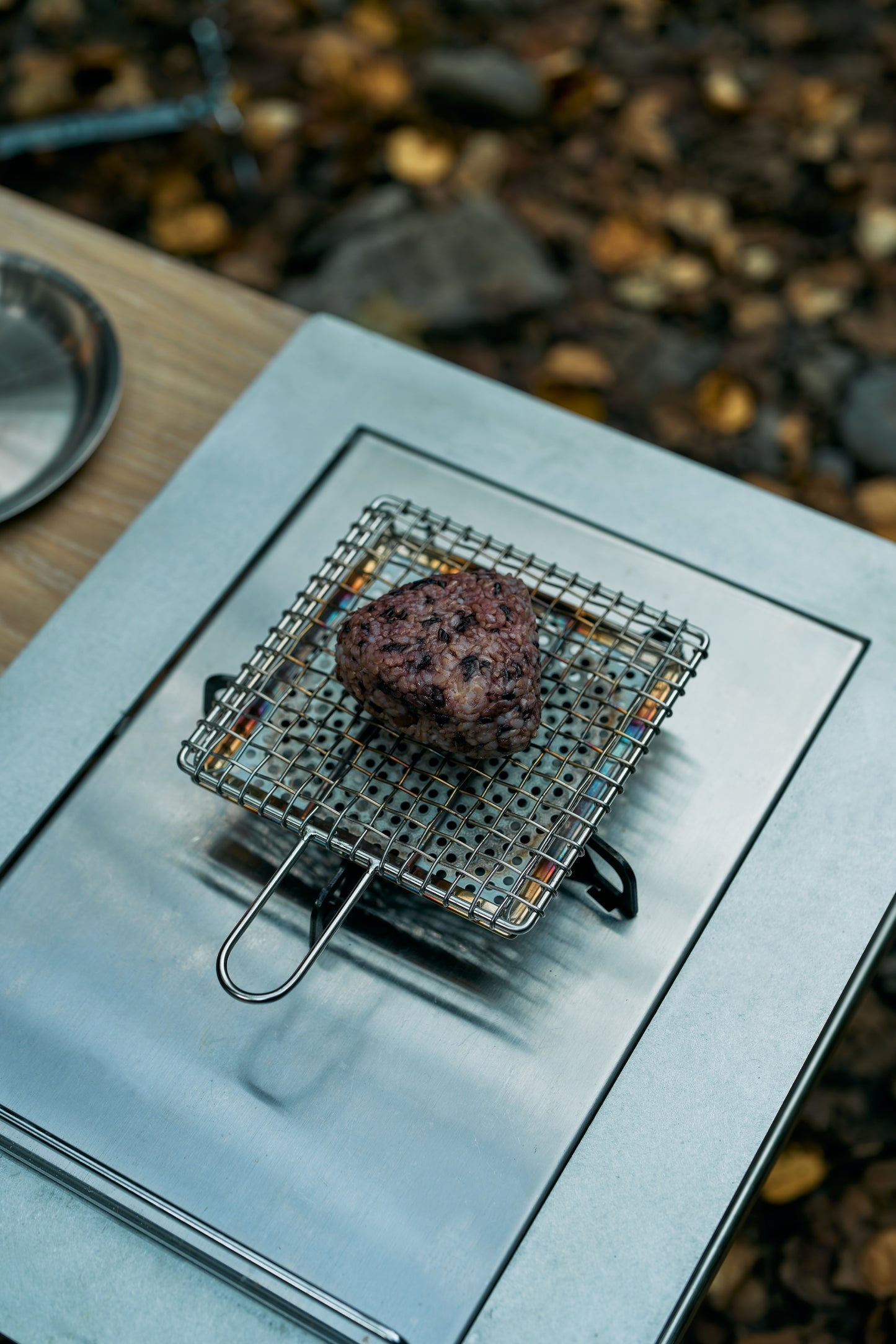 金網つじ / Ceramic Grill with Handled Tray