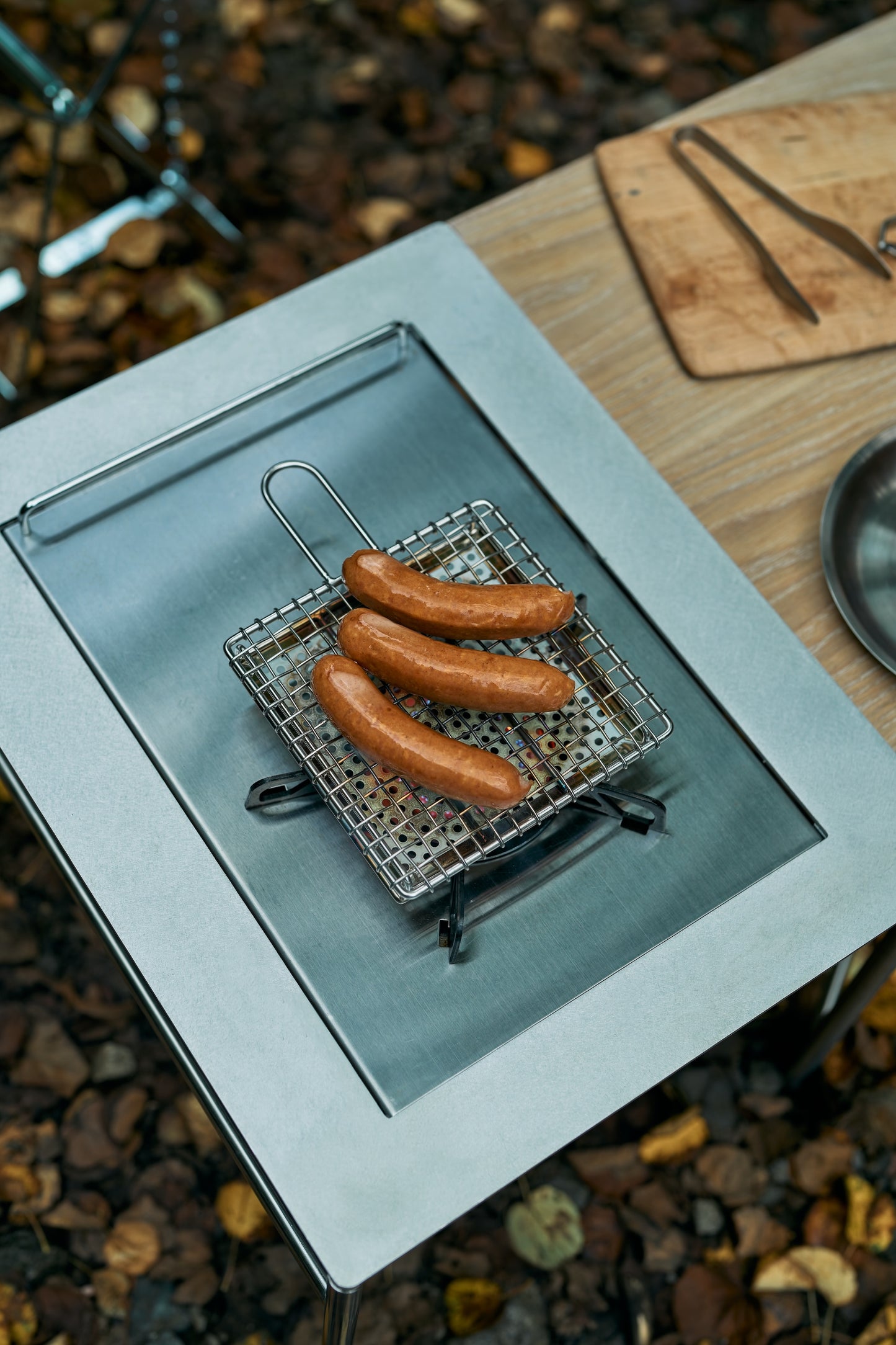 金網つじ / Ceramic Grill with Handled Tray