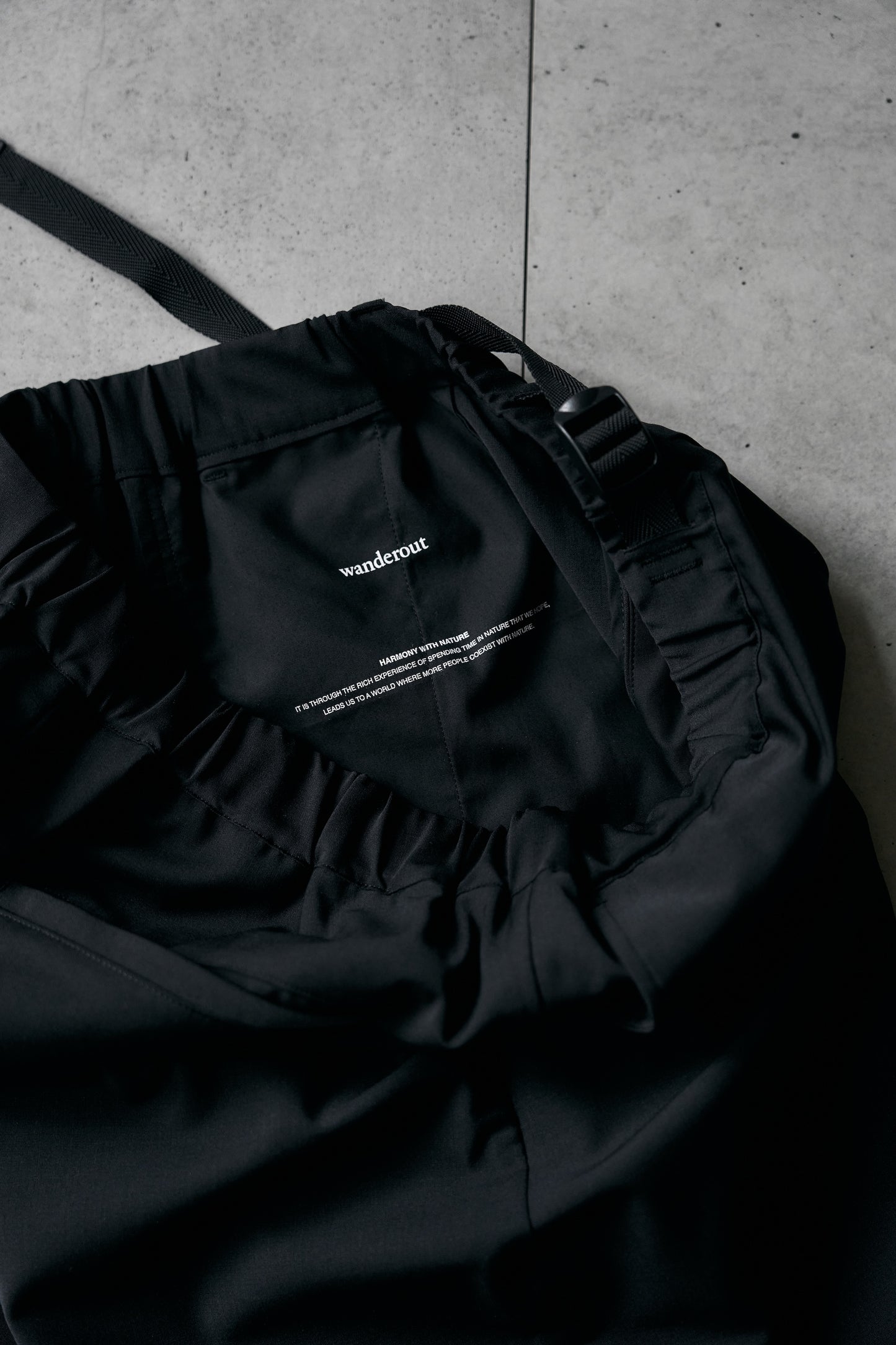 Wanderout / Summer Wool Easy Pants - Black