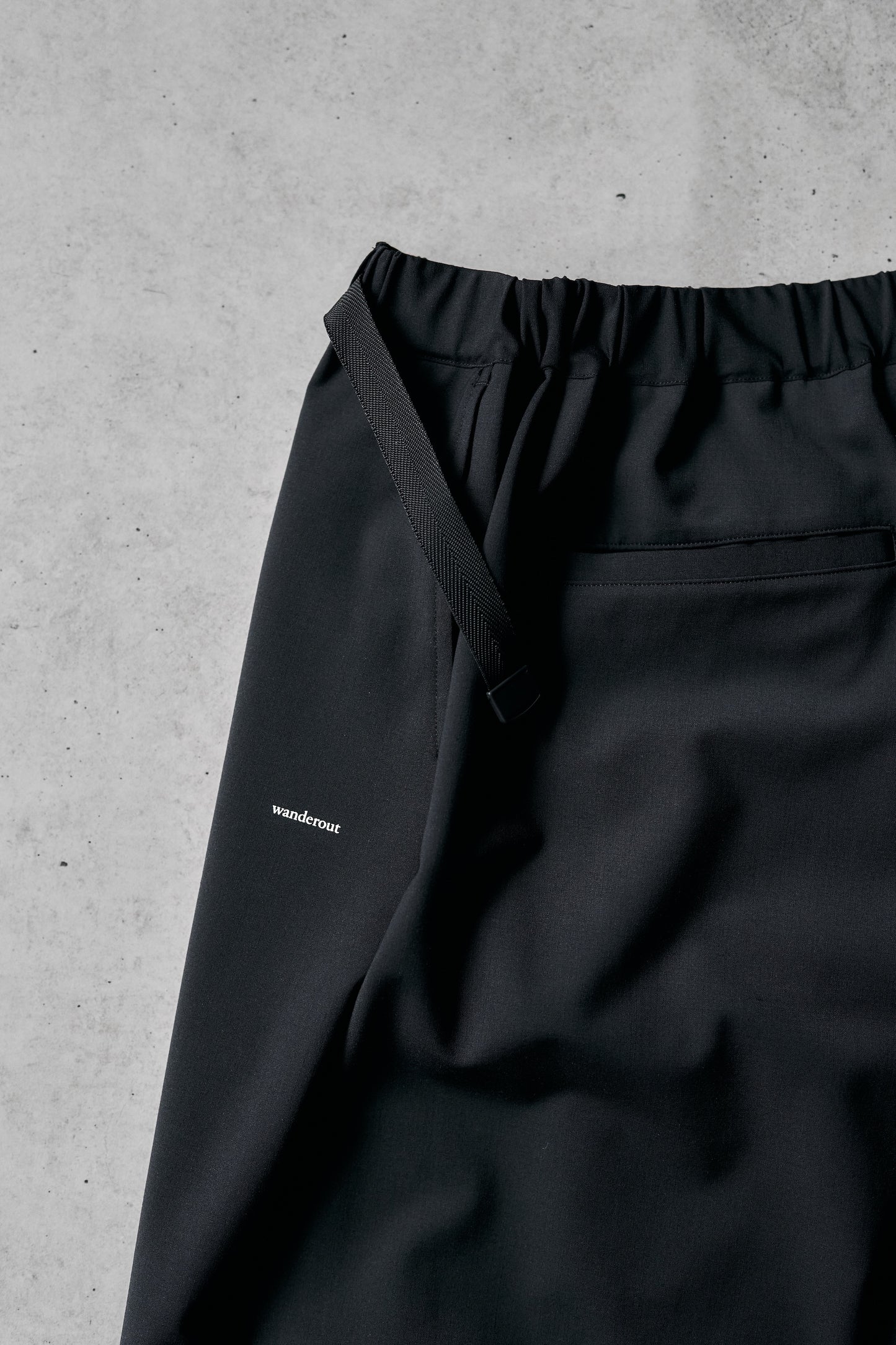 Wanderout / Summer Wool Easy Pants - Black