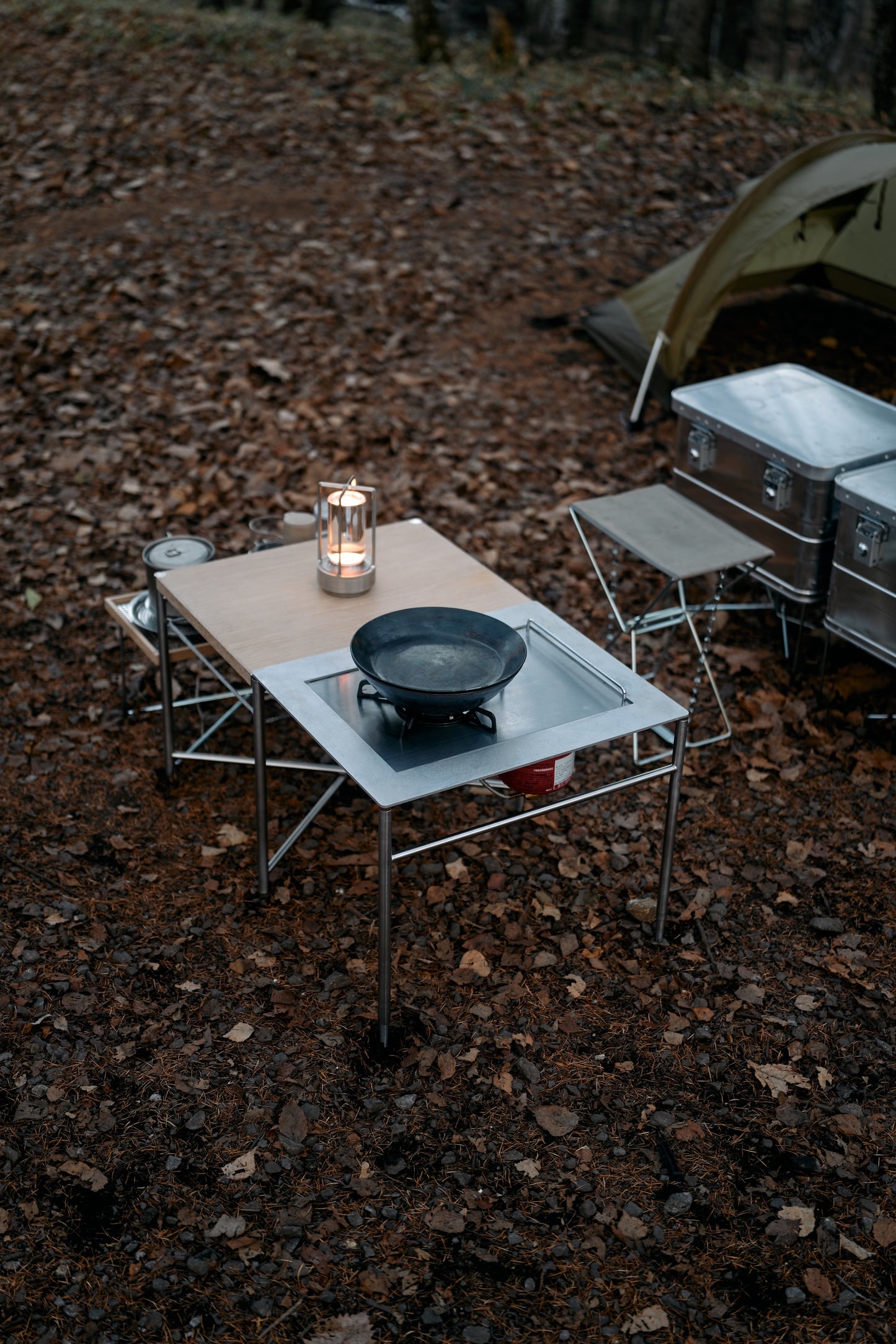 Wanderout / Hammered Iron Deep Frying Pan 22cm